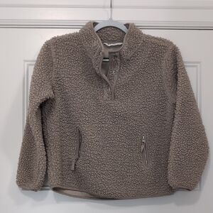H&M Kids Tan Sherpa Sweatshirt